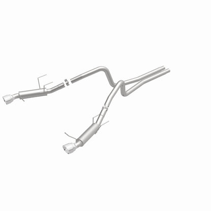Magnaflow 2014 Ford Mustang V6 3.7L Comp Series Dual Split Rear Polished Stainless C/B Perf Exhaust Magnaflow