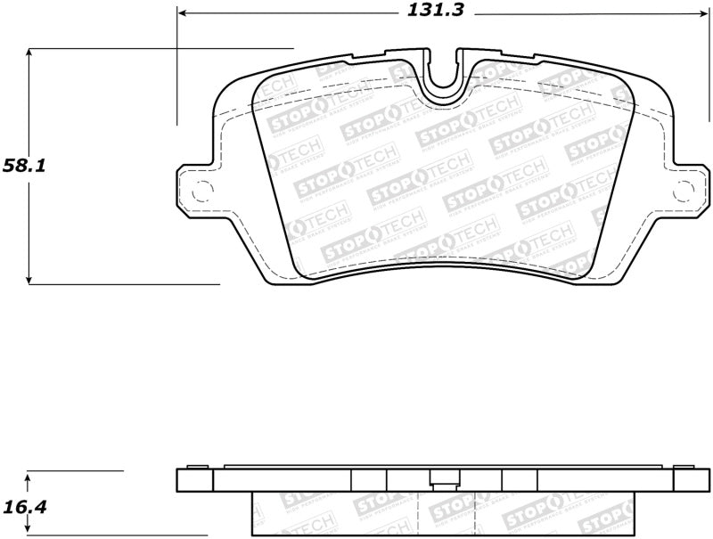 StopTech Street Brake Pads - Rear - eliteracefab.com