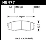 Hawk Performance HPS Brake Pads - HB477F.610