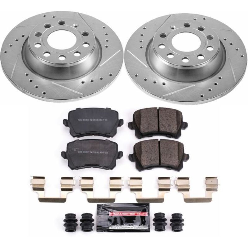 Power Stop 2015 Audi Q3 Rear Z23 Evolution Sport Brake Kit PowerStop