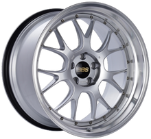 Load image into Gallery viewer, BBS LM-R 20x9.5 5x120 ET23 Diamond Silver Center Diamond Cut Lip Wheel -82mm PFS/Clip Required - eliteracefab.com