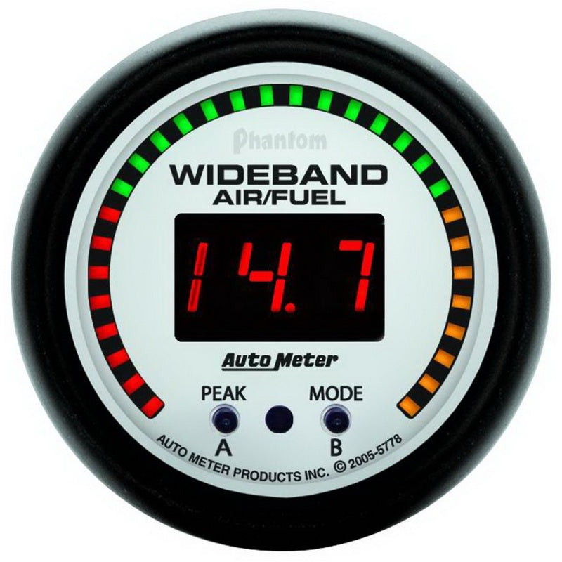 Autometer Phantom 52mm Wideband Air/Fuel Gauge - 5778