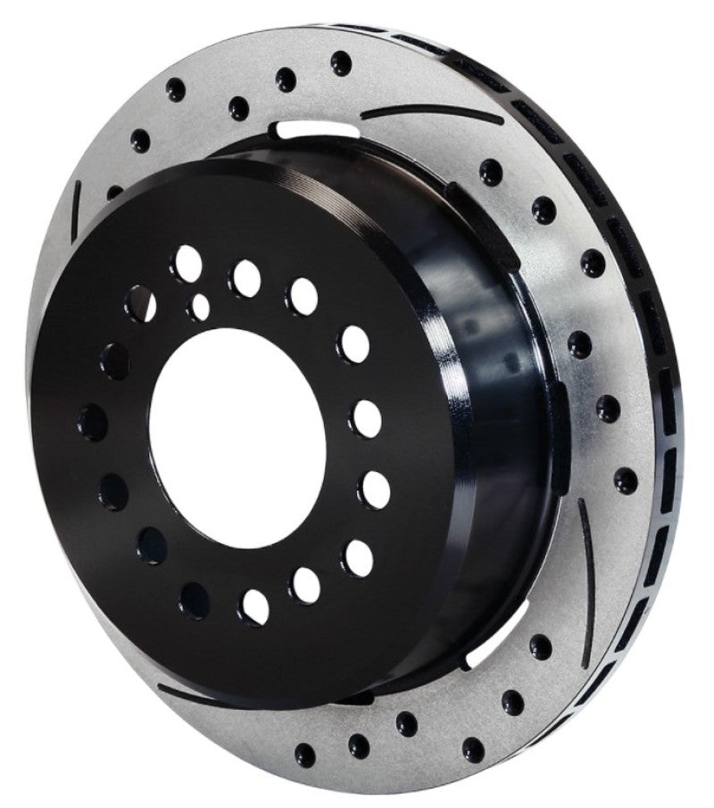 Wilwood Rotor-2.32in Offset-SRP-BLK-Drill-LH 11.00 x .810 - 5 Lug Wilwood
