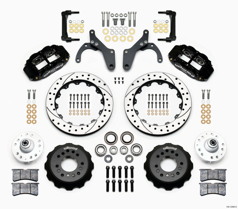 Wilwood Narrow Superlite 6R Front Hub Kit 12.88in Drilled 59-64 Chevy Impala / 63-64 Corvette Wilwood