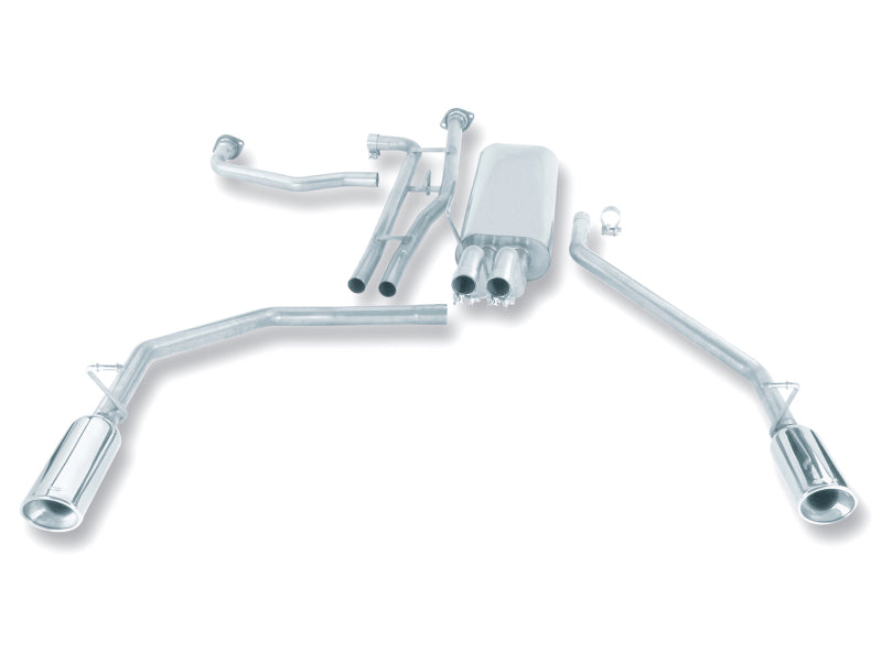 Borla 04-15 Nissan Titan 5.6L-V8 2&4WD Catback Exhaust System - eliteracefab.com