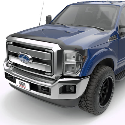 EGR 11-12 Ford Super Duty Superguard Hood Shield - Matte