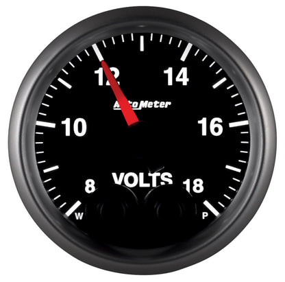Autometer Elite 52.4mm Peak & Warn w/ Electronic Control 8-18 Volt Voltmeter 5683