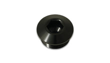 Load image into Gallery viewer, Vibrant Aluminum -4AN ORB Low Profile Port Plug - Anodized Black - eliteracefab.com
