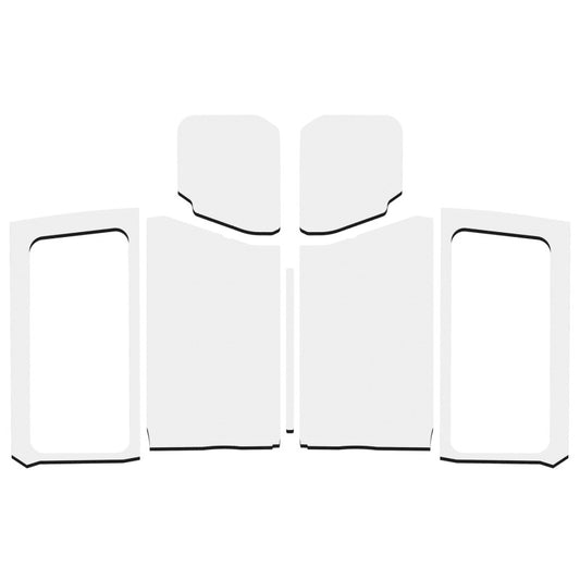 DEI 18-23 Jeep Wrangler JL 2-Door Boom Mat Complete Headliner Kit - 7 Piece - Gray DEI