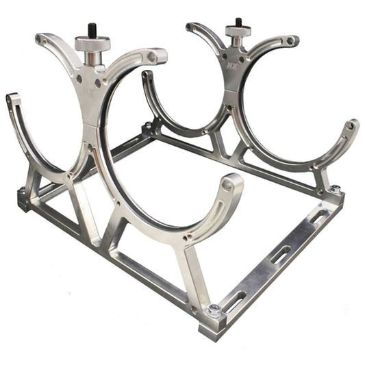 Nitrous Express Billet Bracket For Dual 10 Or 15 lb N2O Bottle. Incl. Floor Mounts - 11108D