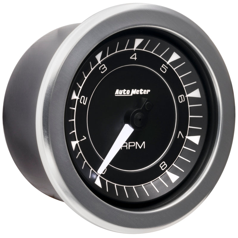 Autometer Chrono 3-3/8in 10k RPM In Dash Tachometer Gauge 8197