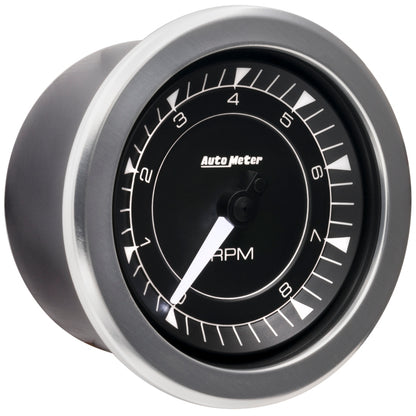 Autometer Chrono 3-3/8in 10k RPM In Dash Tachometer Gauge 8197