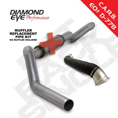 Diamond Eye KIT 5in CB MRP SGL w/ TDP AL 06-07 Chevy/GMC 6.6L Duramax 2500/3500 Diamond Eye Performance