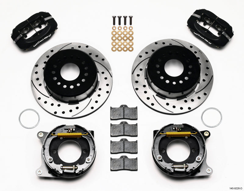 Wilwood Forged Dynalite P/S Park Brake Kit Drilled 2005-2014 Mustang - eliteracefab.com