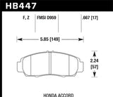 Hawk Performance HPS Front Brake Pads - HB447F.667