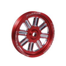 Load image into Gallery viewer, Fleece Performance Dodge Cummins Dual Pump Spoke Pulley (For Use w/ FPE Dual Pump Bracket) Red