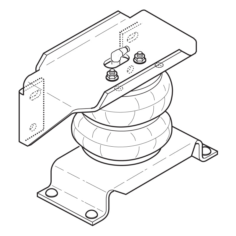 Firestone Ride-Rite Air Helper Spring Kit Rear Ford F550 / Ram 4500/5500 (W217602404) - eliteracefab.com