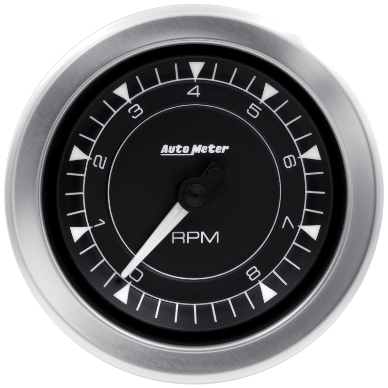 Autometer Chrono 3-3/8in 10k RPM In Dash Tachometer Gauge 8197