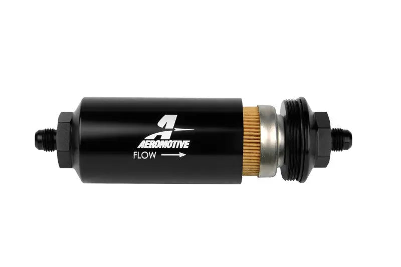 Aeromotive Fuel Filter 10 Micron AN-06 Male Black - eliteracefab.com