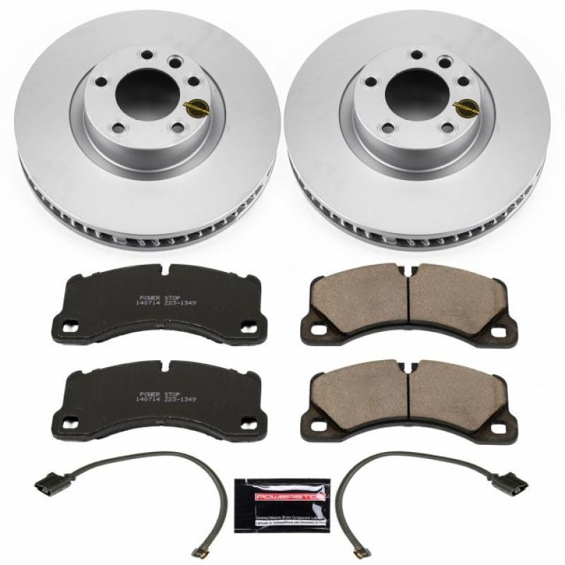 Power Stop 11-18 Porsche Cayenne Front Z23 Evolution Sport Coated Brake Kit - eliteracefab.com