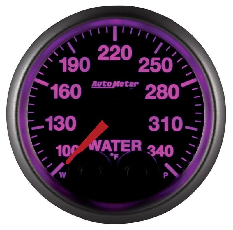 Autometer Elite 52mm 100-340 Deg F Water Temperature Peak and Warn Gauge w/ Electonic Control 5655