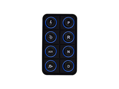 AEM EV 8 Button Keypad CAN Based Programmable Backlighting - eliteracefab.com