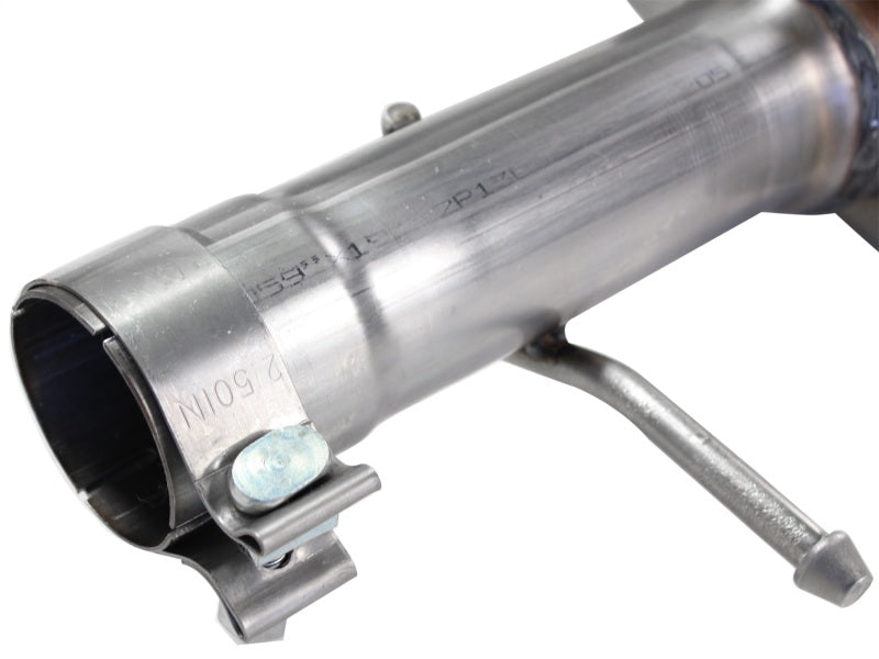 aFe MACHForce XP Exhaust Cat-Back 3in SS-409 Hi-Tuck inRBin 12-14 Jeep Wrangler Unlimited V6 4Dr aFe