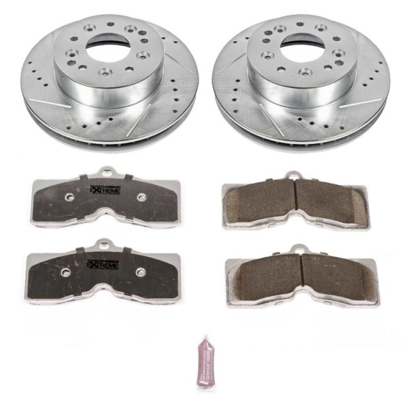 Power Stop 1969 Chevrolet Camaro Front or Rear Z26 Street Warrior Brake Kit PowerStop