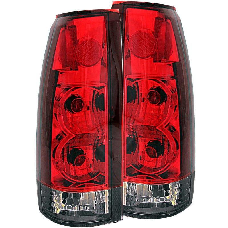 ANZO USA Cadillac Escalade Taillights Red/Smoke G2; 1999-2000 - eliteracefab.com