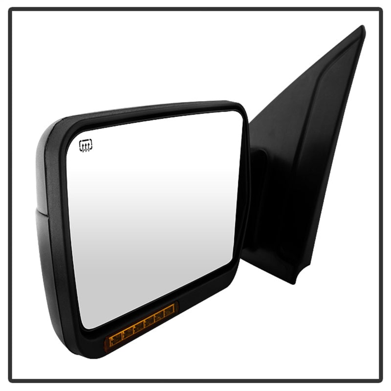 Xtune Ford F150 07-14 Power Heated Amber LED Signal OE Mirror Right MIR-03349EH-P-R - eliteracefab.com