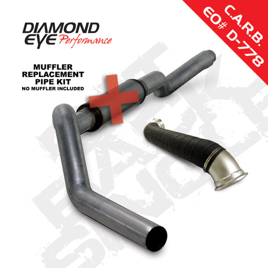 Diamond Eye KIT 5in CB MRP SGL w/ TDP SS 06-07 Chevy/GMC 6.6L Duramax 2500/3500 Diamond Eye Performance