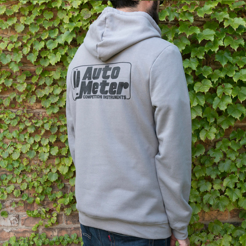 Autometer Gray Competition Pullover Hoodie - Adult Large 0449L