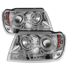 Load image into Gallery viewer, Spyder Jeep Grand Cherokee 99-04 Projector Headlights LED Halo LED Chrm - PRO-YD-JGC99-HL-C - eliteracefab.com