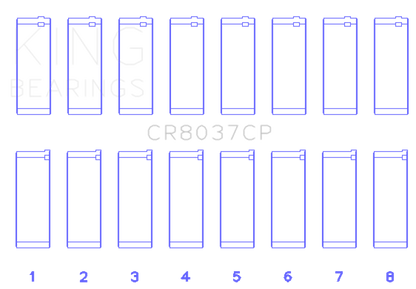 King 01-09 GM Duramax 6.6L A Rod (Size +.50mm) Connecting Rod Bearing Set