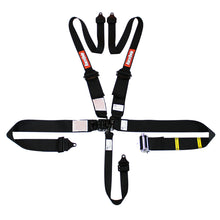 Load image into Gallery viewer, RaceQuip L &amp; L 5pt Ratchet HNR Harness Black - eliteracefab.com