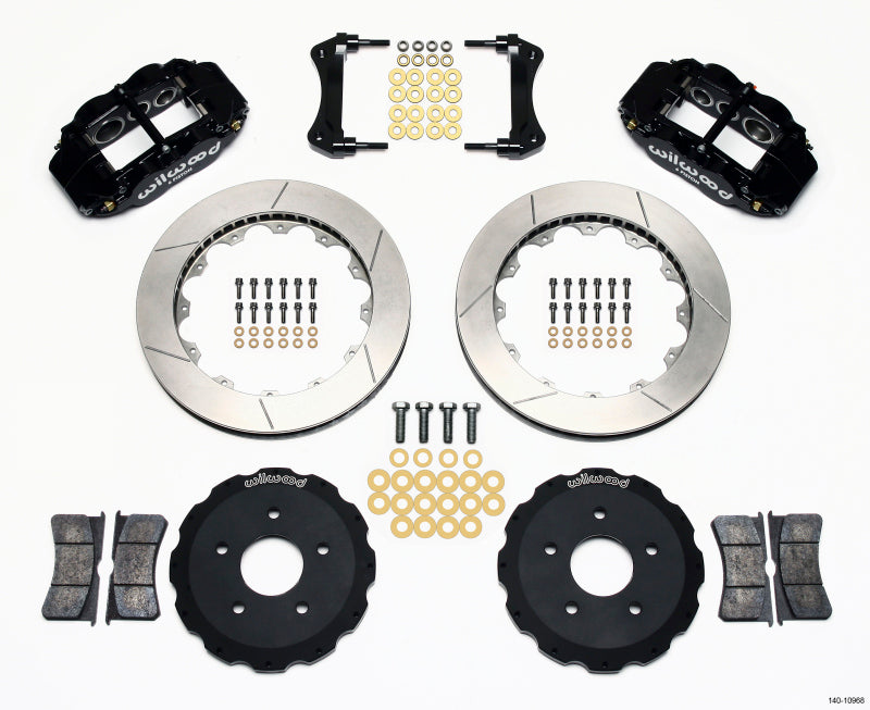 Wilwood Narrow Superlite 6R Front Hat Kit 13.06in Backdraft Cobra (BMW E36 Based) Wilwood
