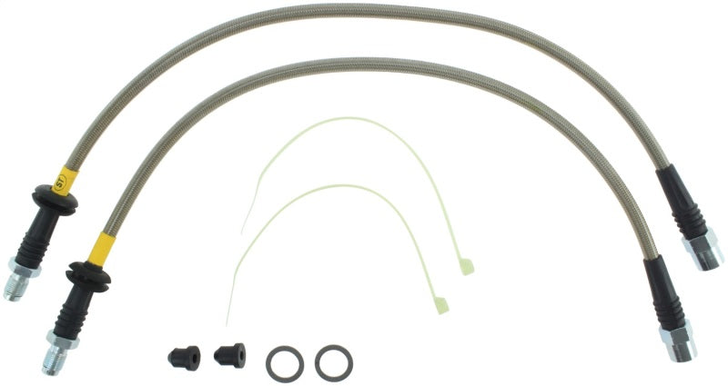 StopTech 96-02 BMW Z3 / 06-09 Z4 / 92-00 318i / 97-00 323 / 90-99 BMW 325/328 SS Front Brake Lines - eliteracefab.com