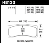 Hawk Performance DTC-70 Brake Pads - HB130U1.097