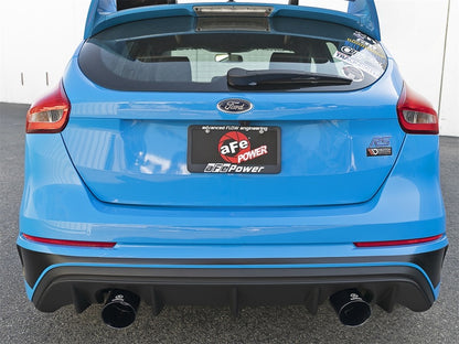 aFe Takeda 3in 304 SS Cat-Back Exhaust System w/ Black Tips 16-18 Ford Focus RS I4-2.3L (t) aFe