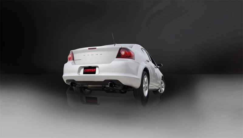 Corsa 11-13 Chrysler 200/Dodge Avenger V6 Black Sport Cat-Back Exhaust CORSA Performance