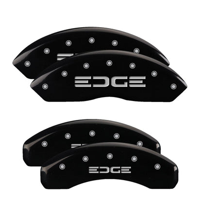MGP Front set 2 Caliper Covers Engraved Front MGP Black finish silver ch MGP