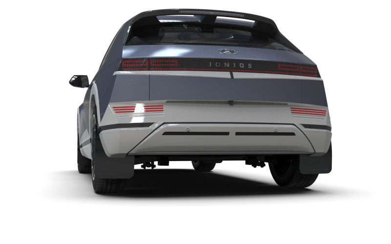 Rally Armor 2022 Hyundai Ioniq 5 Red Mud Flap w/ Black Logo - eliteracefab.com