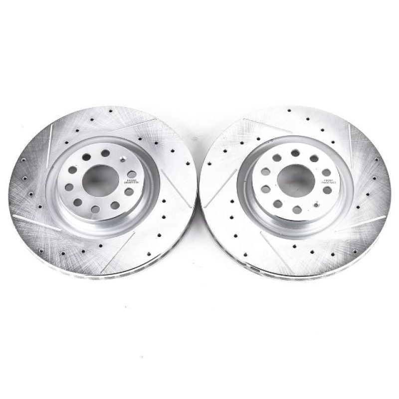 Power Stop 15-18 Audi S3 Front Evolution Drilled & Slotted Rotors - Pair PowerStop