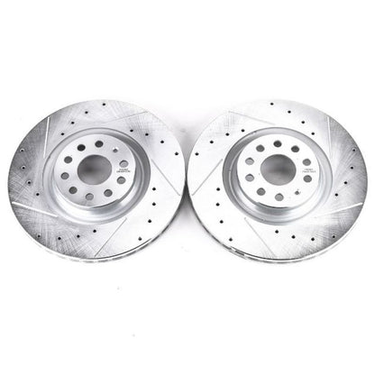 Power Stop 15-18 Audi S3 Front Evolution Drilled & Slotted Rotors - Pair PowerStop