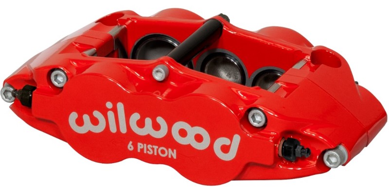 Wilwood Caliper-Forged Narrow Superlite 6R-L/H 1.75/1.25/1.25in Pistons 1.10in Rotor - Red Wilwood