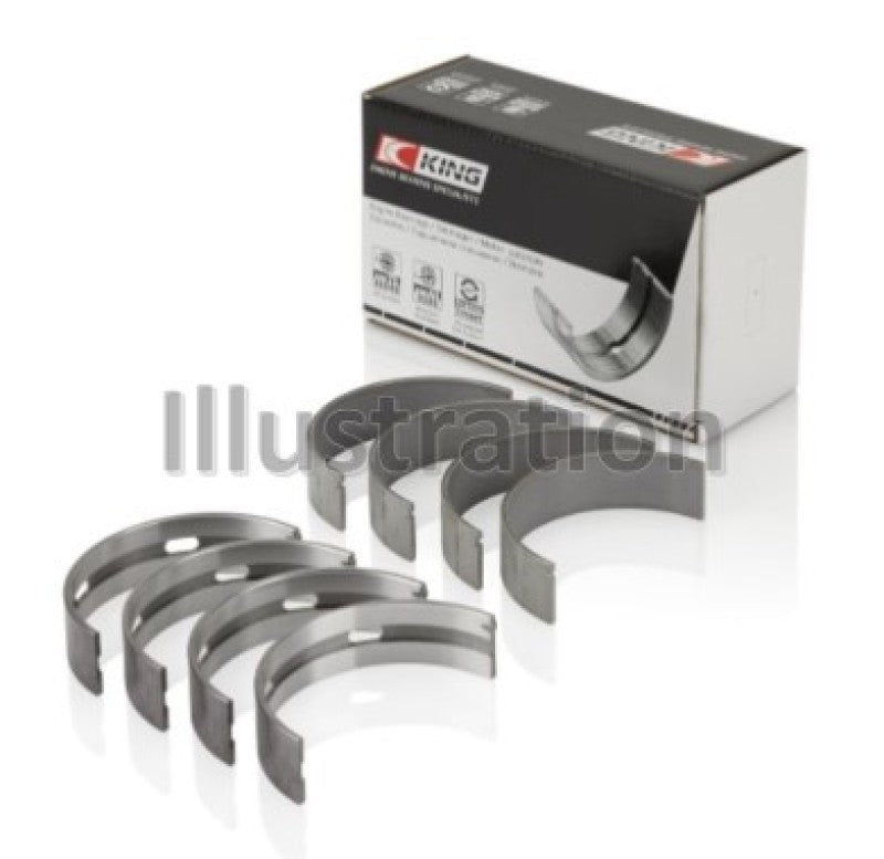 King Nissan VQ20DE, VQ25DD, VQ30DE/DD/DET, VQ35DE (Size Standard) Crankshaft Main Bearing (Set of 4) King Engine Bearings