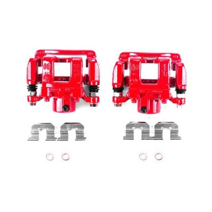 Power Stop 11-15 Hyundai Sonata Rear Red Calipers w/Brackets - Pair PowerStop
