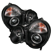 Load image into Gallery viewer, Spyder Mercedes Benz E-Class 00-02 Projector Headlights LED Halo Blk PRO-YD-MBW21099-HL-BK - eliteracefab.com