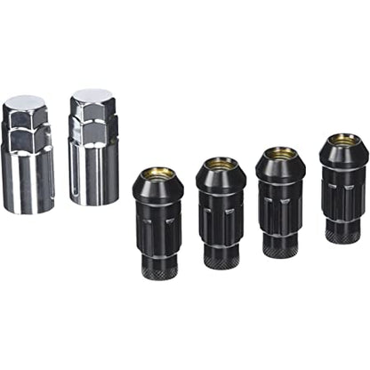 WHEEL MATE MUTEKI SR48 OPEN END LOCKING LUG NUT SET OF 4 – BLACK 12×1.50 48MM Wheel Mate