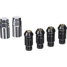 Load image into Gallery viewer, WHEEL MATE MUTEKI SR48 OPEN END LOCKING LUG NUT SET OF 4 – BLACK 12×1.50 48MM